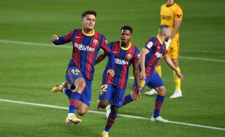 Gol Coutinho Selamatkan Barcelona dari Kekalahan Kontra Sevilla