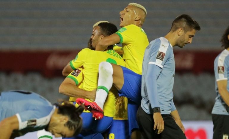 Hasil Pertandingan Uruguay vs Brasil: Skor 0-2
